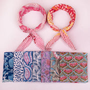 Lightweight Cotton Bandana – Breathable Fabric Perfect for Summer, Travel & Outdoor Use - 9pcs